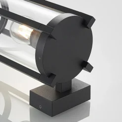 Lucande utendørs vegglampe Brienne, 30 cm, antrasitt, metall New