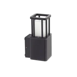 Lucande utendørs vegglampe Dakil, svart, aluminium Hot