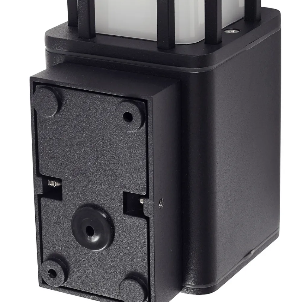 Lucande utendørs vegglampe Dakil, svart, aluminium Hot