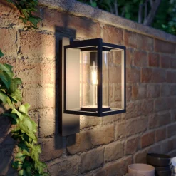 Lucande utendørs vegglampe Ferda, sett med 3 stk, antrasitt, IP44 New