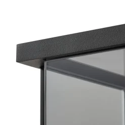 Lucande utendørs vegglampe Annalea, røykgrå, IP54, sensor| Vegglamper Med Sensor|Utebelysning Med Sensor