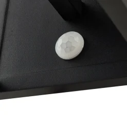 Lucande utendørs vegglampe Annalea, røykgrå, IP54, sensor| Vegglamper Med Sensor|Utebelysning Med Sensor