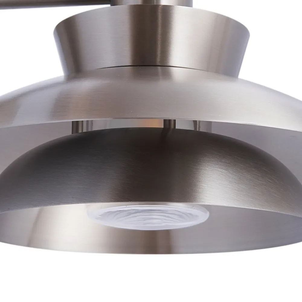 Lucande utendørs vegglampe Thais, stål, Ø 25 cm Best