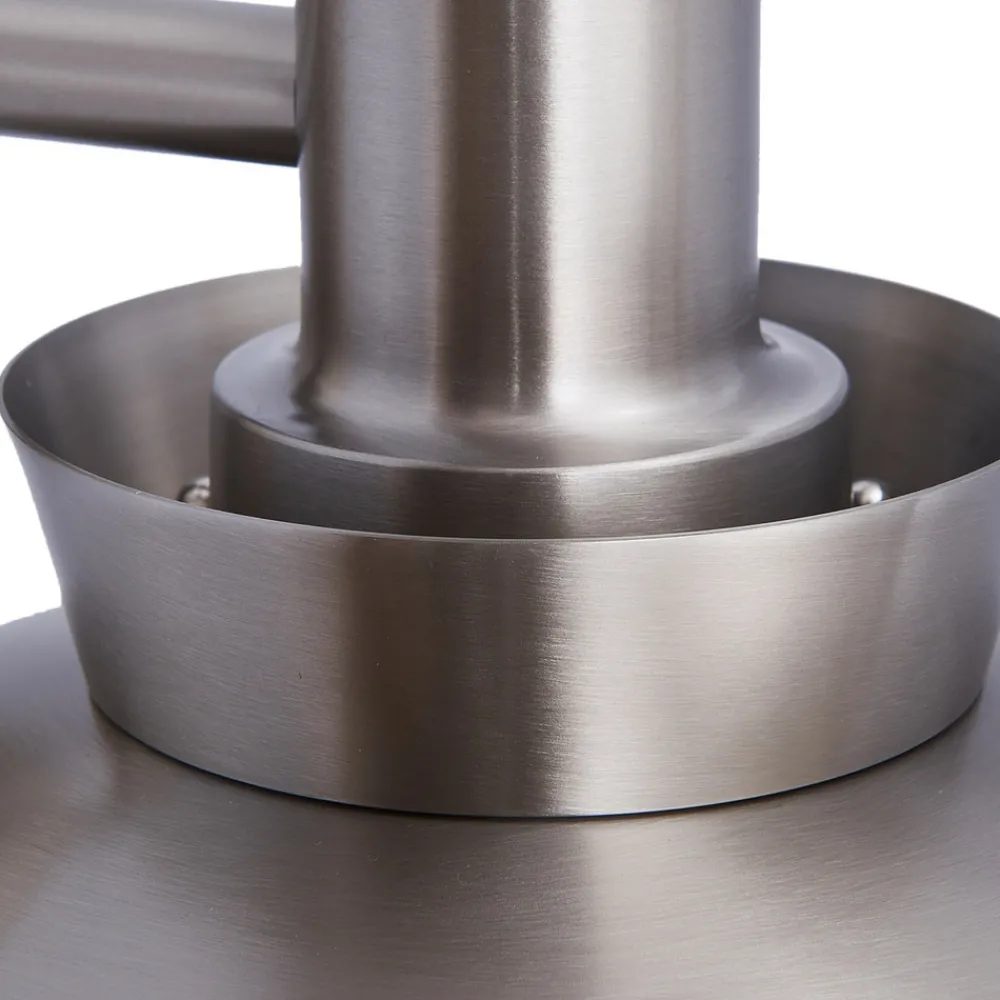 Lucande utendørs vegglampe Thais, stål, Ø 25 cm Best