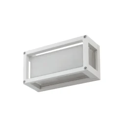 Lucande utendørs vegglampe Aurelien, hvit, glass, 12,5 cm, IP54 New