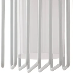 Lucande utendørs vegglampe Chandan, 42 cm, hvit, metall, IP54