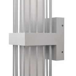 Lucande utendørs vegglampe Chandan, 42 cm, hvit, metall, IP54