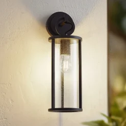 Lucande utendørs vegglampe Emmeline, bobler, aluminium, høyde 45 cm New