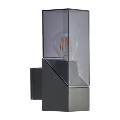 Lucande utendørs vegglampe Fiola, 25 cm, antrasitt, IP54| Terrassebelysning|Vegglamper Utendørs