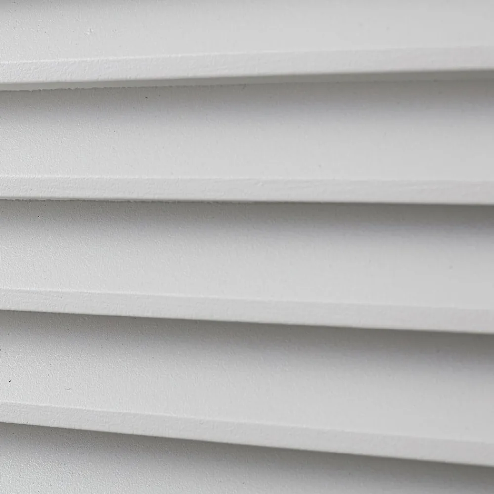 Lucande utendørs vegglampe Aurelien, hvit, 12 cm, stripe, IP54| Terrassebelysning|Vegglamper Utendørs