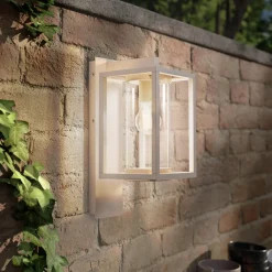 Lucande utendørs vegglampe Ferda, pendel, beige, IP44 Discount