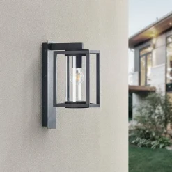 Lucande utendørs vegglampe Ferda, sett med 2, antrasitt, IP44| Vegglamper Utendørs