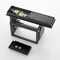 Lucande utendørs vegglampe Ferda, sett med 2, antrasitt, IP44| Vegglamper Utendørs