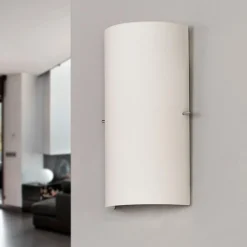 Lucande vegglampe Sidra, høyde 28 cm, glass, halvsirkelformet| Vegglamper