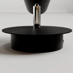 Lucande vegglampe Wibke, høyde 24 cm, svart, gull, metall| Vegglamper