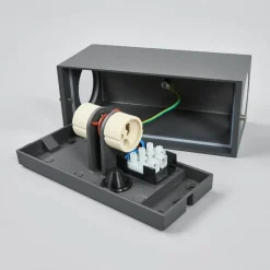 Lucande vegglampe Xava, opp/ned, antrasitt, 2 lyskilder, GU10| Terrassebelysning|Vegglamper Utendørs