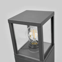 Lucande veilampe Klemens, 65 cm, antrasitt, metall, E27| Gatebelysning, Pullert Belysning