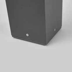 Lucande veilampe Klemens, 65 cm, antrasitt, metall, E27| Gatebelysning, Pullert Belysning