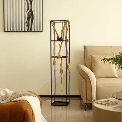 Lucande Vlados gulvlampe, bur, 3 lyskilder.| Gulvlamper