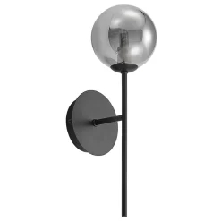 Lucande Wynona vegglampe, 1 lyskilde, svart| Vegglamper