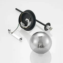 Lucande Wynona vegglampe, 1 lyskilde, svart| Vegglamper