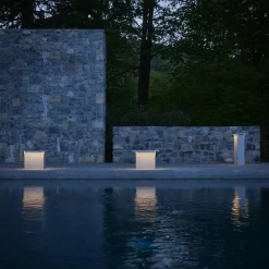 Luceplan Fienile LED-sokkellampe 32 cm lysegrå| Sokkellamper