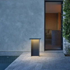 Luceplan Fienile LED-veilampe 72 cm mørkegrå| Gatebelysning, Pullert Belysning