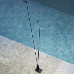 Luceplan LED-veilampe Flia, 3 lyskilder, svart, plast Sale