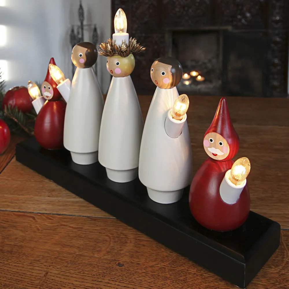 STAR TRADING Luciakör - en stilig lysestake med 5 lys Discount