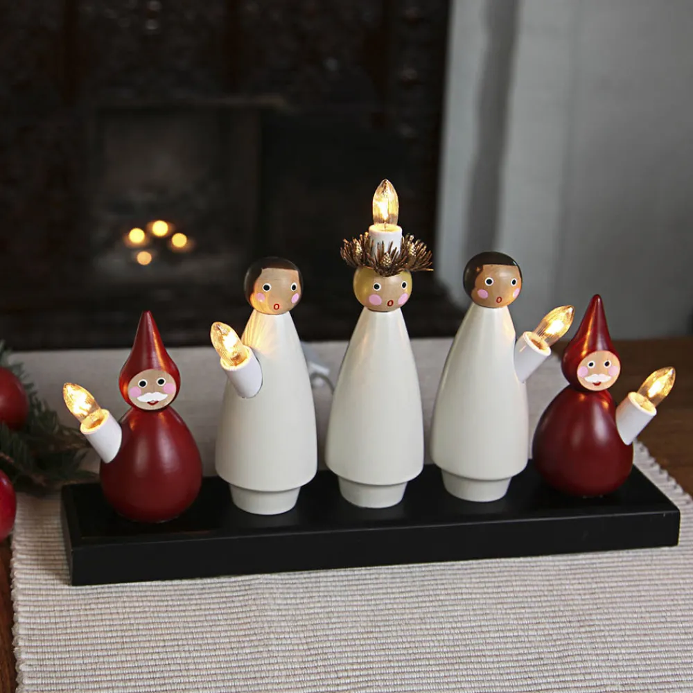 STAR TRADING Luciakör - en stilig lysestake med 5 lys Discount