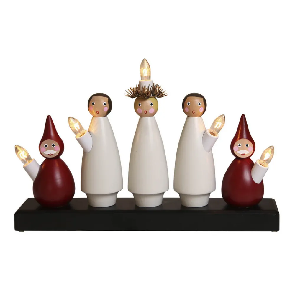 STAR TRADING Luciakör - en stilig lysestake med 5 lys Discount