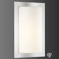 LCD Luis utendørs LED-vegglampe, stål, bevegelsessensor Hot