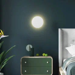 TK Lighting Lunia New vegglampe, hvit, Ø 20 cm Online