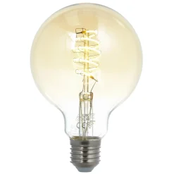 LUUMR Smart LED-pære G95 E27 ravfarget 4,9W Tuya WLAN Best