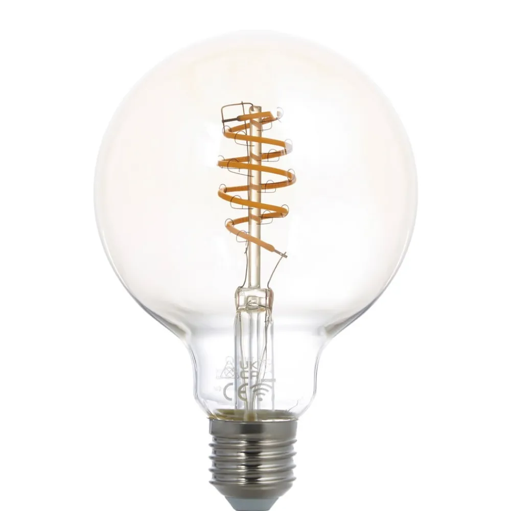 LUUMR Smart LED-pære G95 E27 ravfarget 4,9W Tuya WLAN Best