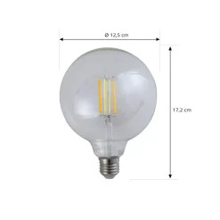 LUUMR Smart LED-pære klar E27 G125 7W Tuya WLAN CCT| E27 Pærer|Dimbar Led-Pære