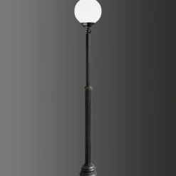 LCD Lyktestolpe 1143, 1 lyskilde, svart/hvit| Lyktestolper