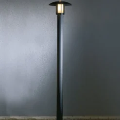 Konstsmide Lyktestolpe Heimdal, høyde 200 cm, svart| Lyktestolper