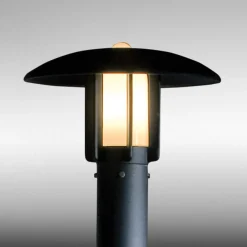 Konstsmide Lyktestolpe Heimdal, høyde 200 cm, svart| Lyktestolper