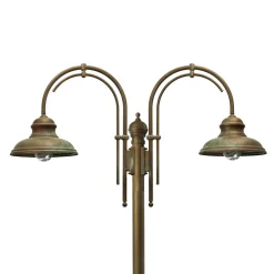 Moretti Luce Lyktestolpe Luca, 2 lyskilder med dobbel bue