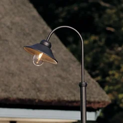 Konstsmide Lyktestolpe Vega, matt svart, 1 lyskilde, 247 cm Outlet