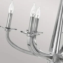 Quintiesse Lysekrone Ascher, polert nikkel, 6 lyskilder| Lysekroner