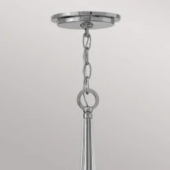 Quintiesse Lysekrone Ascher, polert nikkel, 6 lyskilder| Lysekroner