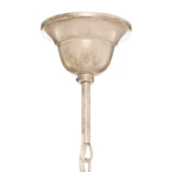 Lamkur Lysekrone Ayleen med 6 lyskilder, 1 nivå, hvit| Lysekroner