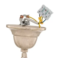 Lamkur Lysekrone Ayleen med 6 lyskilder, 1 nivå, hvit| Lysekroner