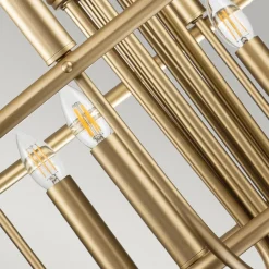 KICHLER Lysekrone Capitol Hill, 12 lyskilder, messing Best