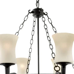 Searchlight Lysekrone Cartwheel, 8 lyskilder Outlet