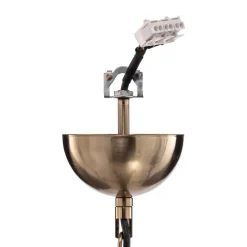 Lucea Lysekrone Castro, messing antikk, 5 lyskilder Outlet