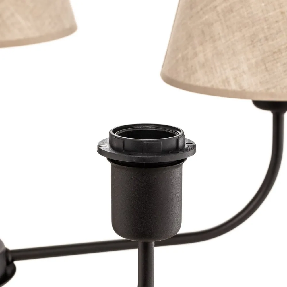 TK Lighting Lysekrone Chicago, lin skjerm med 5 lyskilder| Lysekroner|Pendellamper