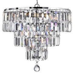 Searchlight Lysekrone Empire med krystallprismer Sale